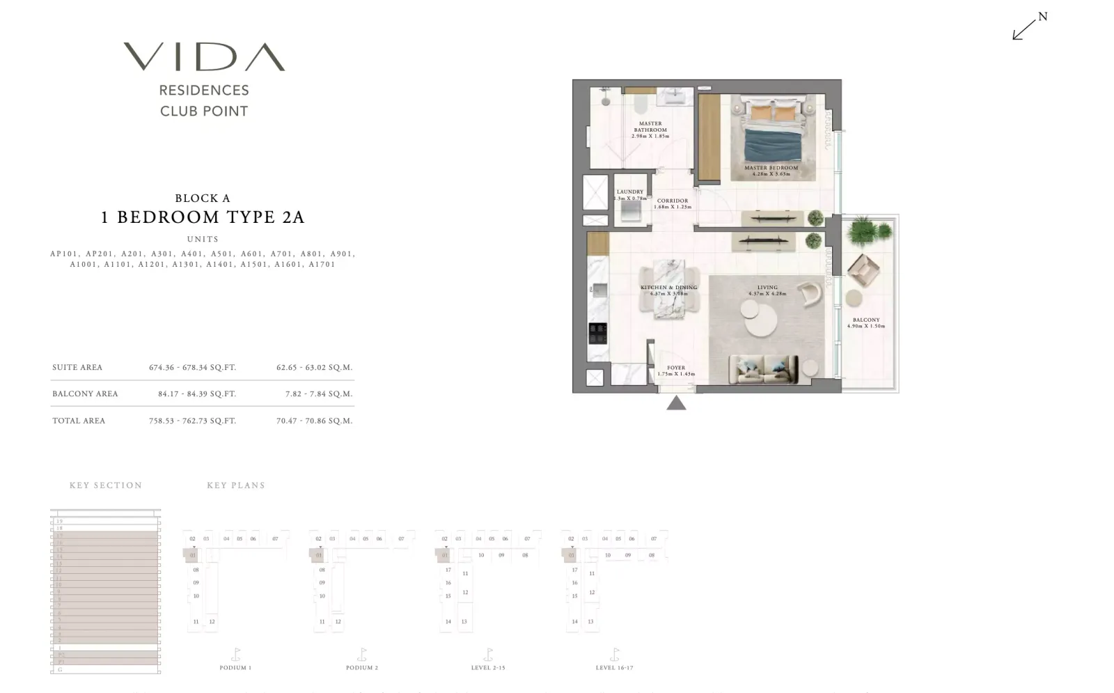 Floor plan for Type 2A