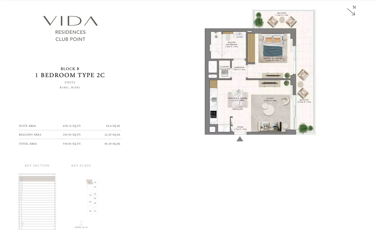 Floor plan for Type 2C
