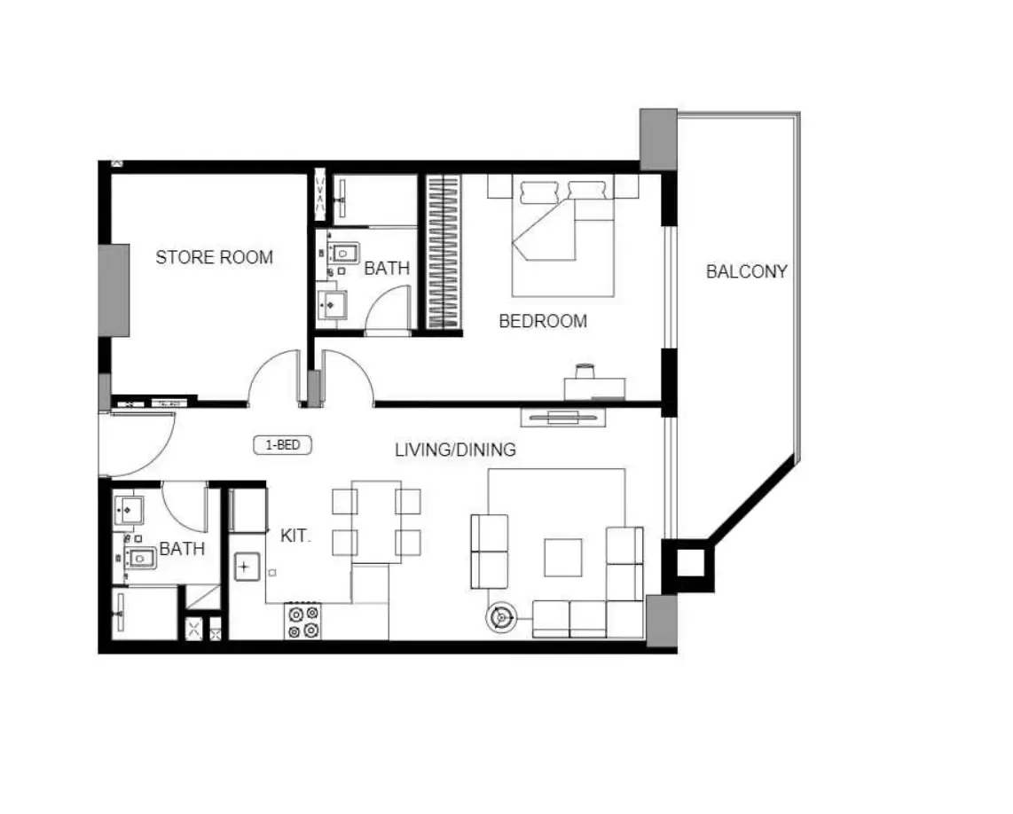 Floor plan for Type 1