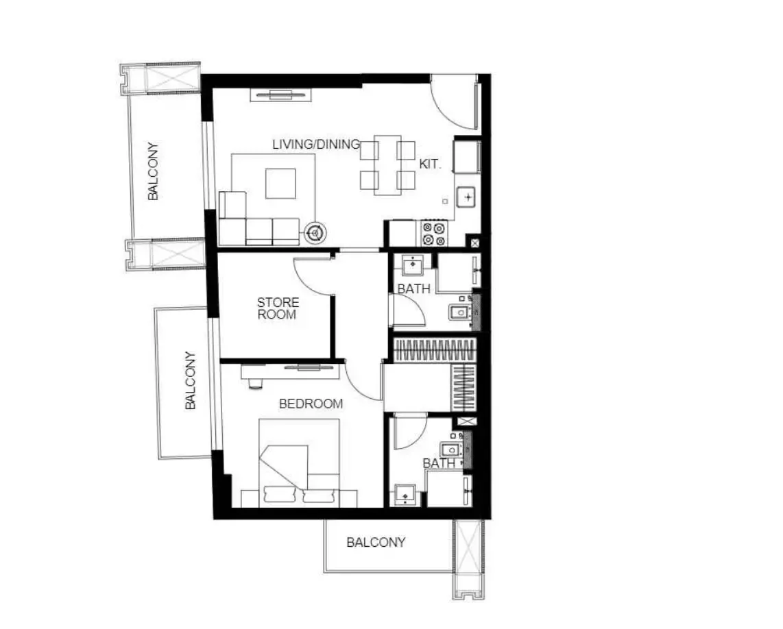 Floor plan for Type 9