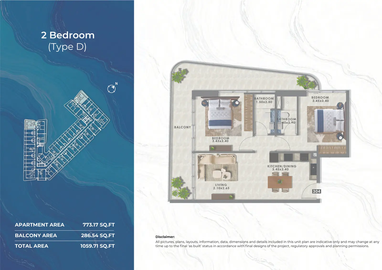 Floor plan for Type D