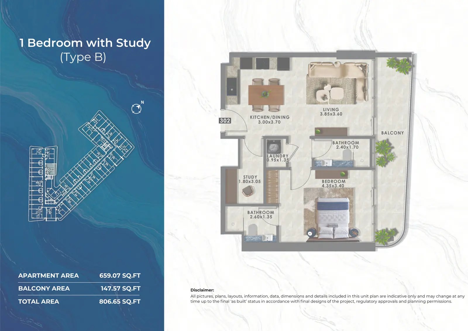 Floor plan for Type B