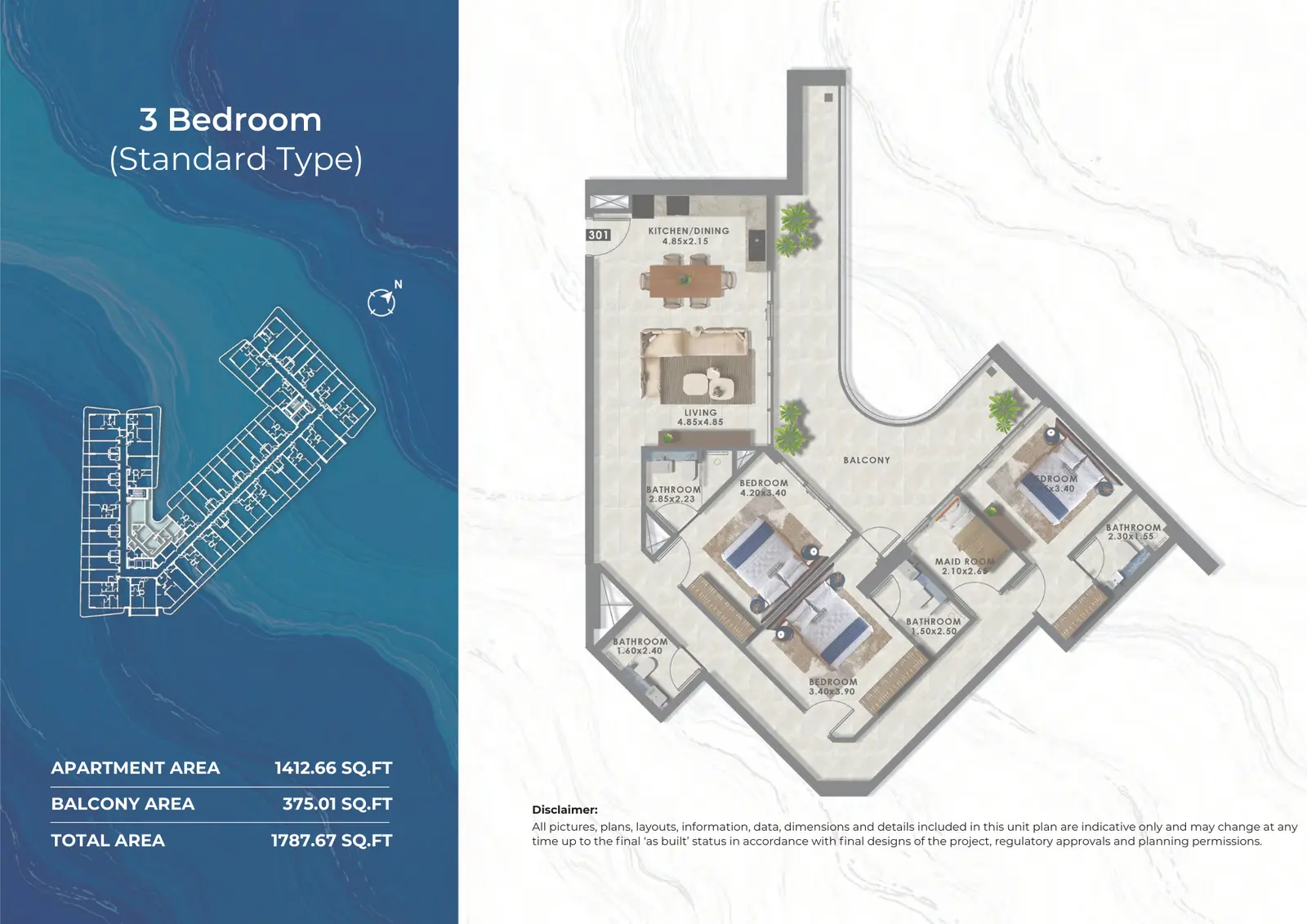 Floor plan for Type A