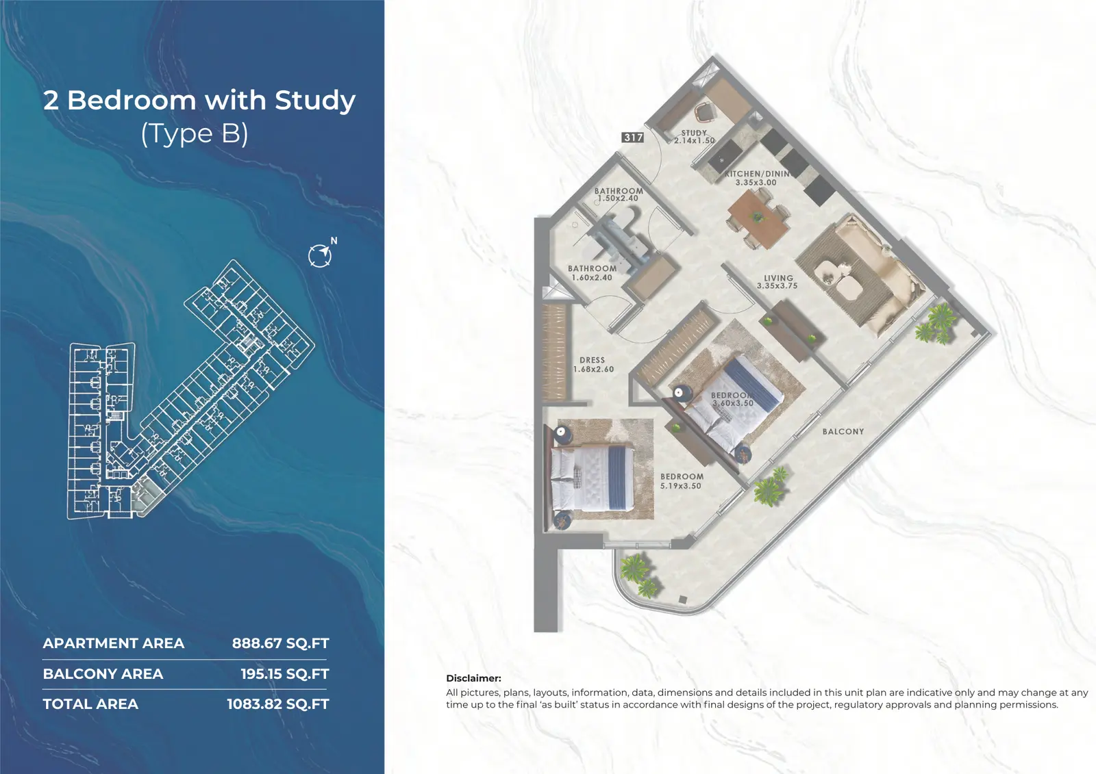 Floor plan for Type B