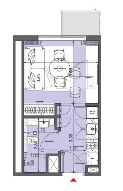 Floor plan for Type A