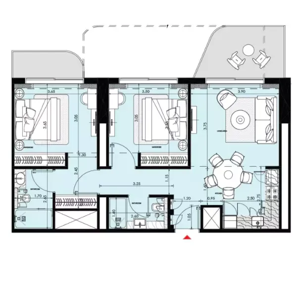 Floor plan for Type A
