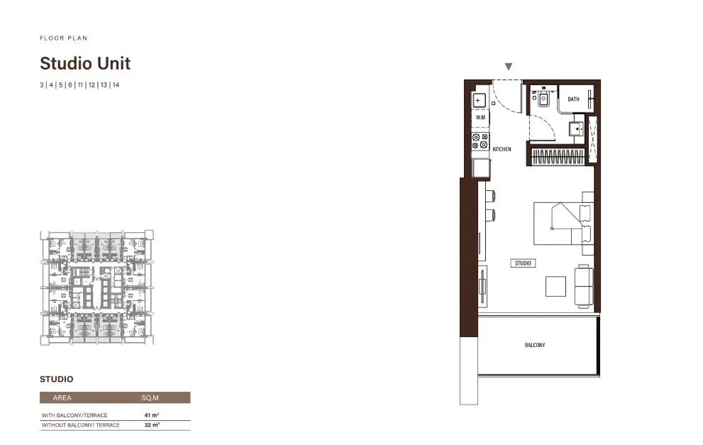 Floor plan for Type 1