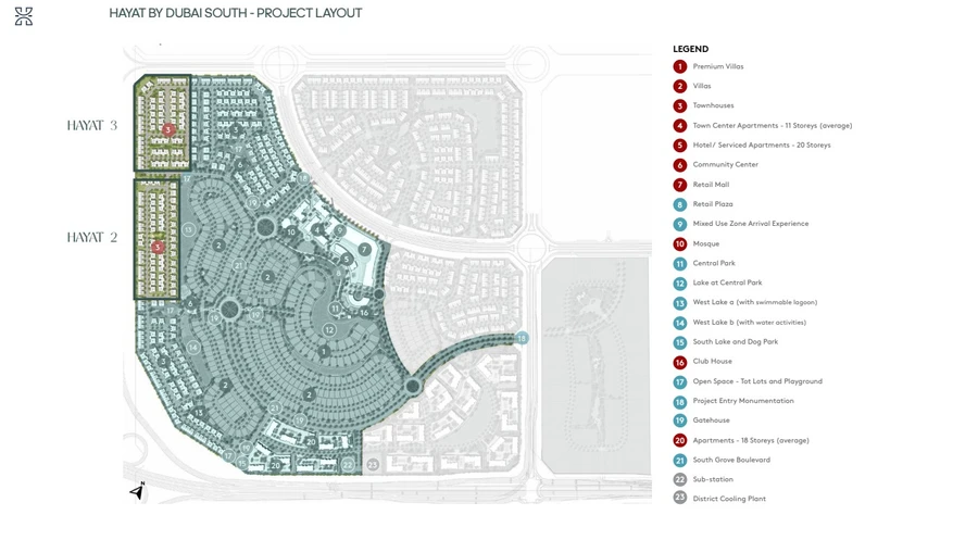 Hayat Phase 3 Residences master plan