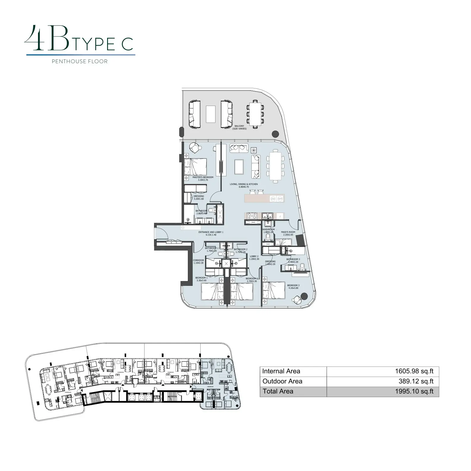 Floor plan for Type C