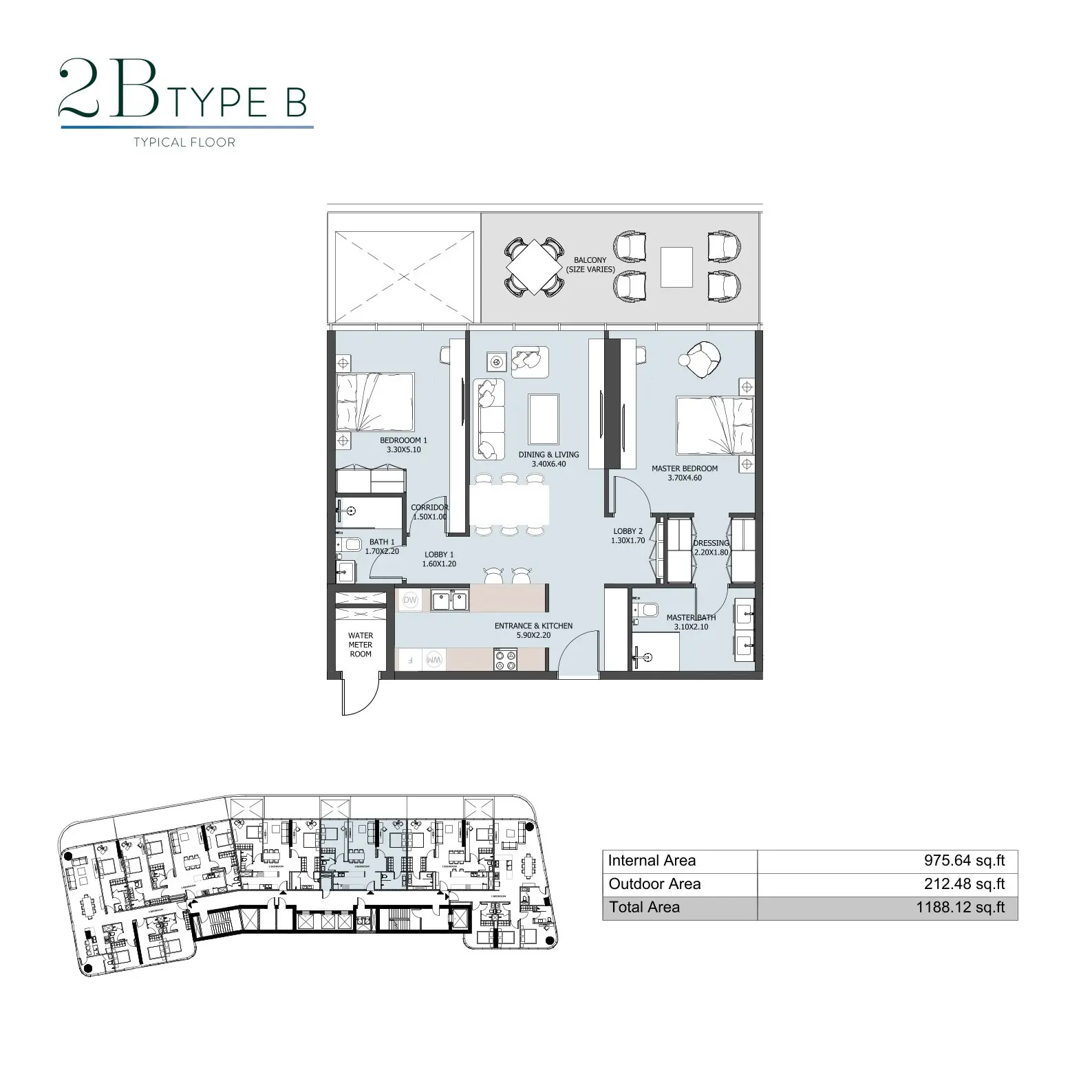 Floor plan for Type B