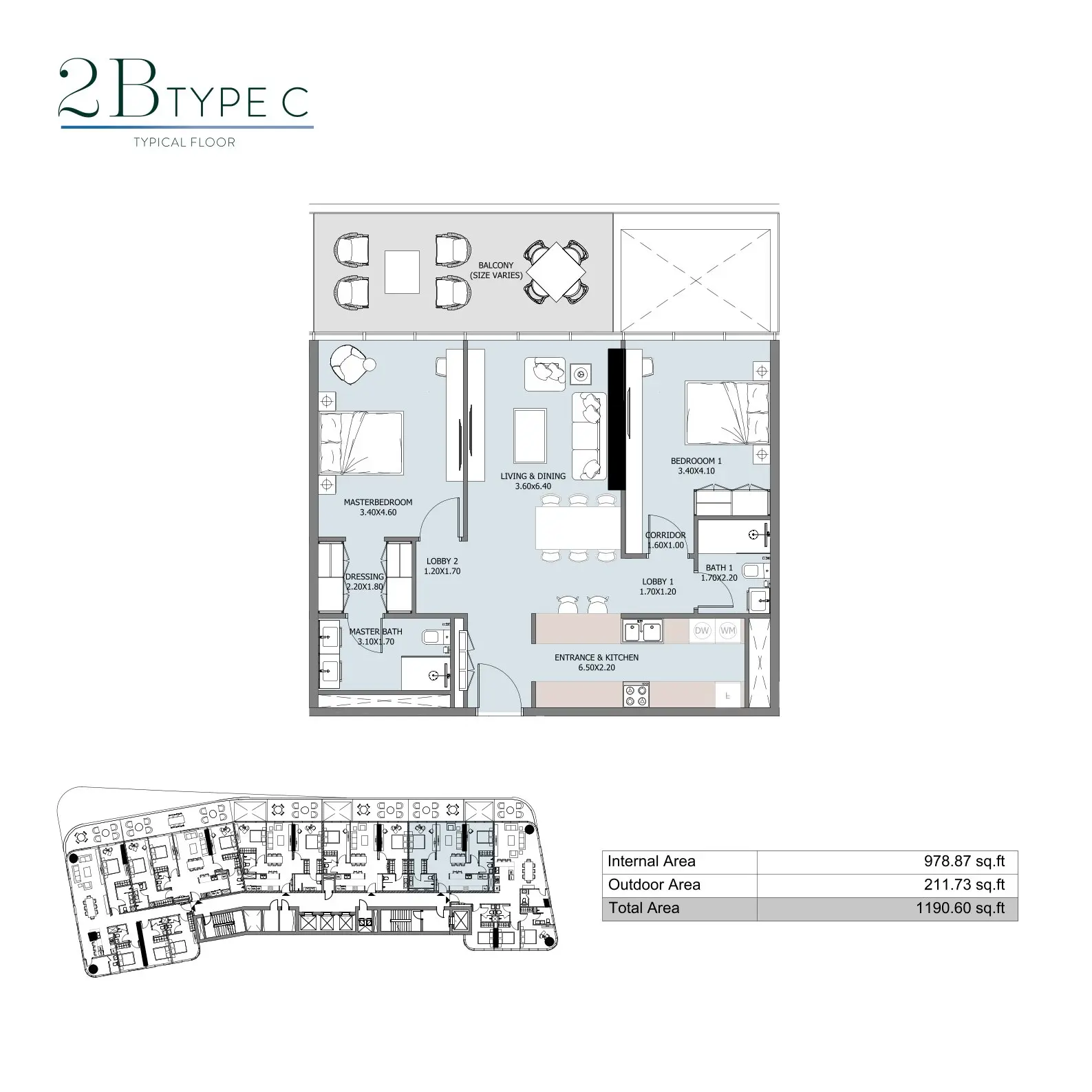 Floor plan for Type C
