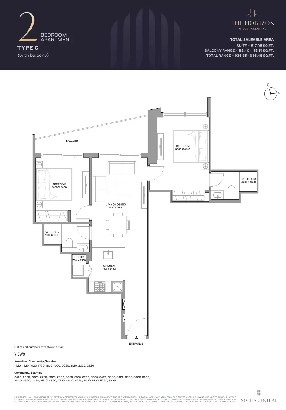 Floor plan for Type C