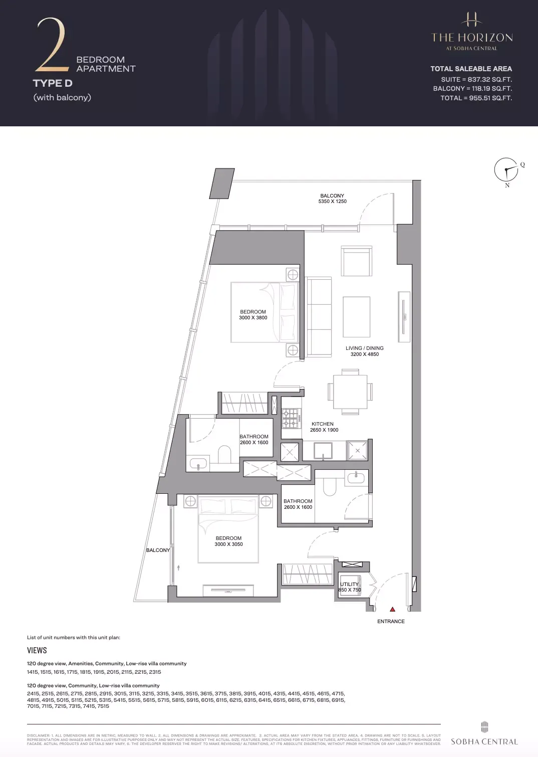 Floor plan for Type D