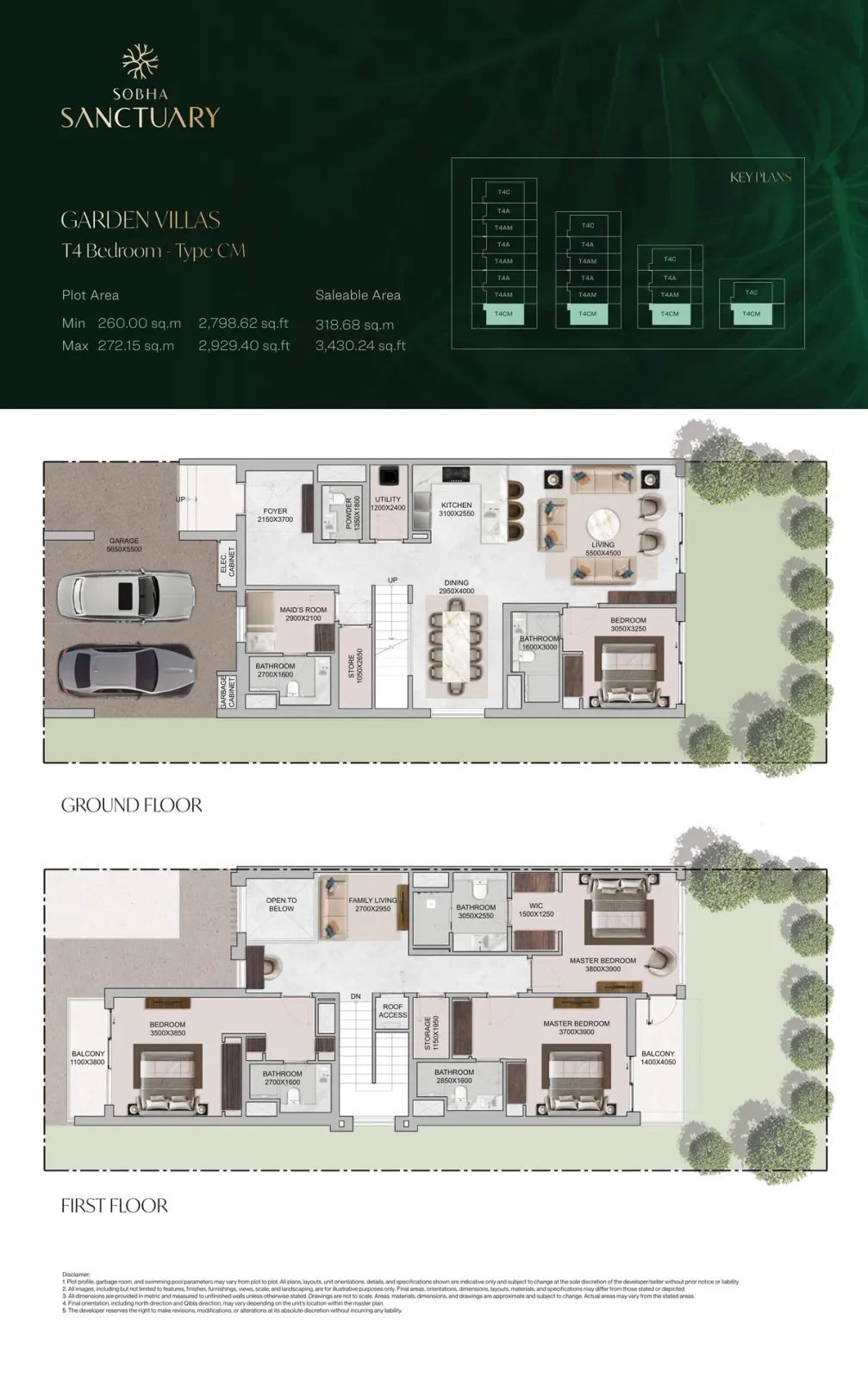 Floor plan for Type CM