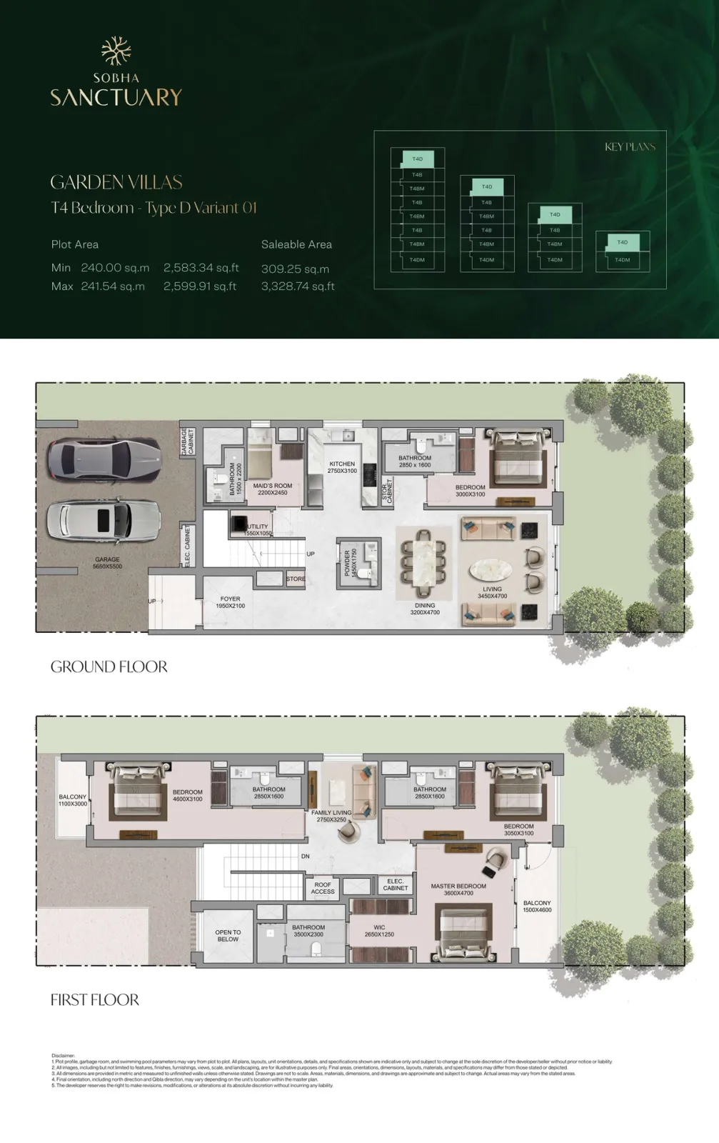 Floor plan for Type D1