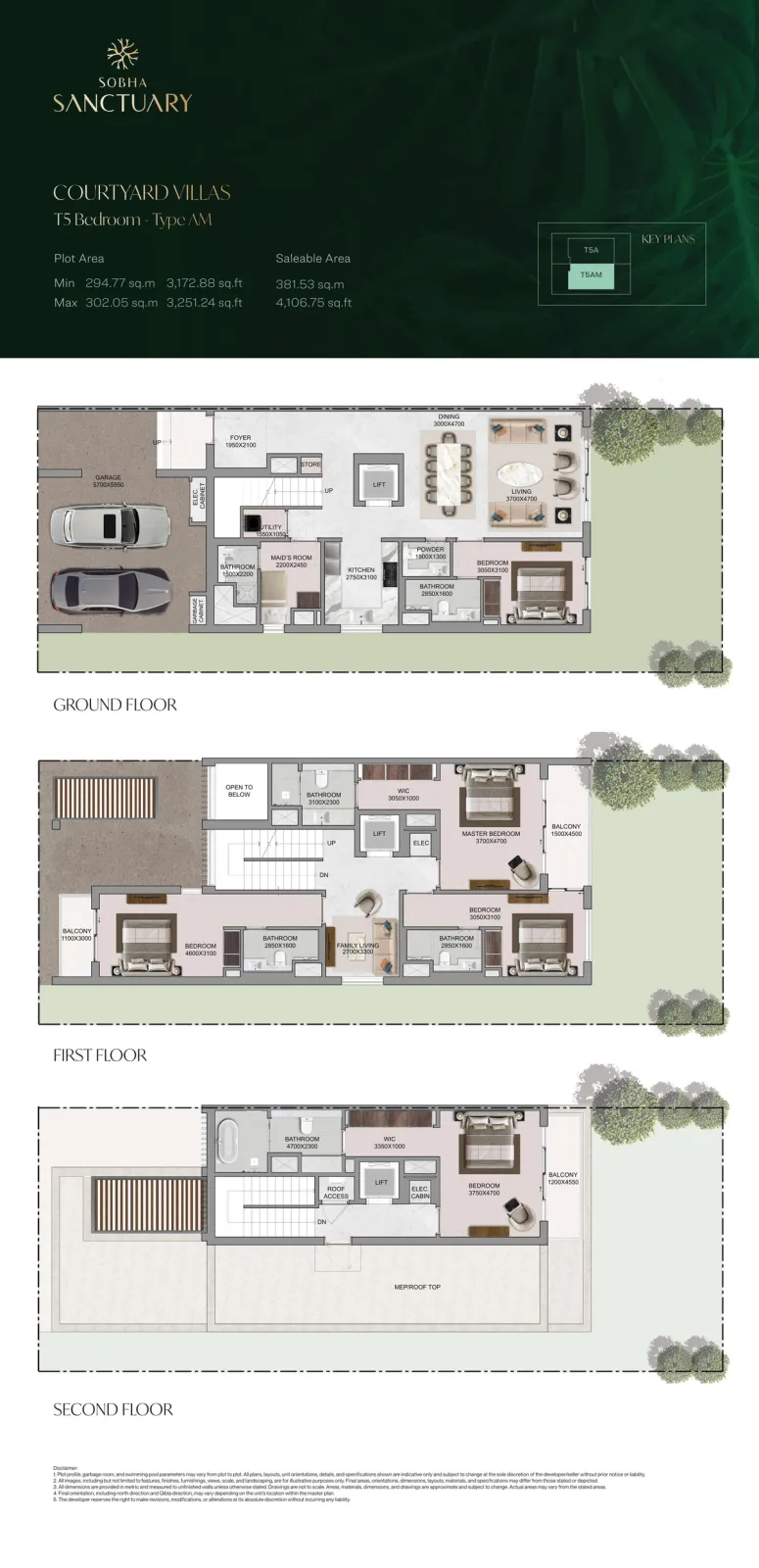 Floor plan for Type AM
