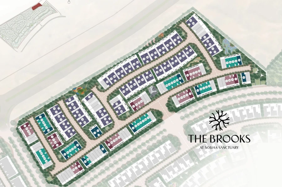 The Brooks at Sobha Sanctuary master plan