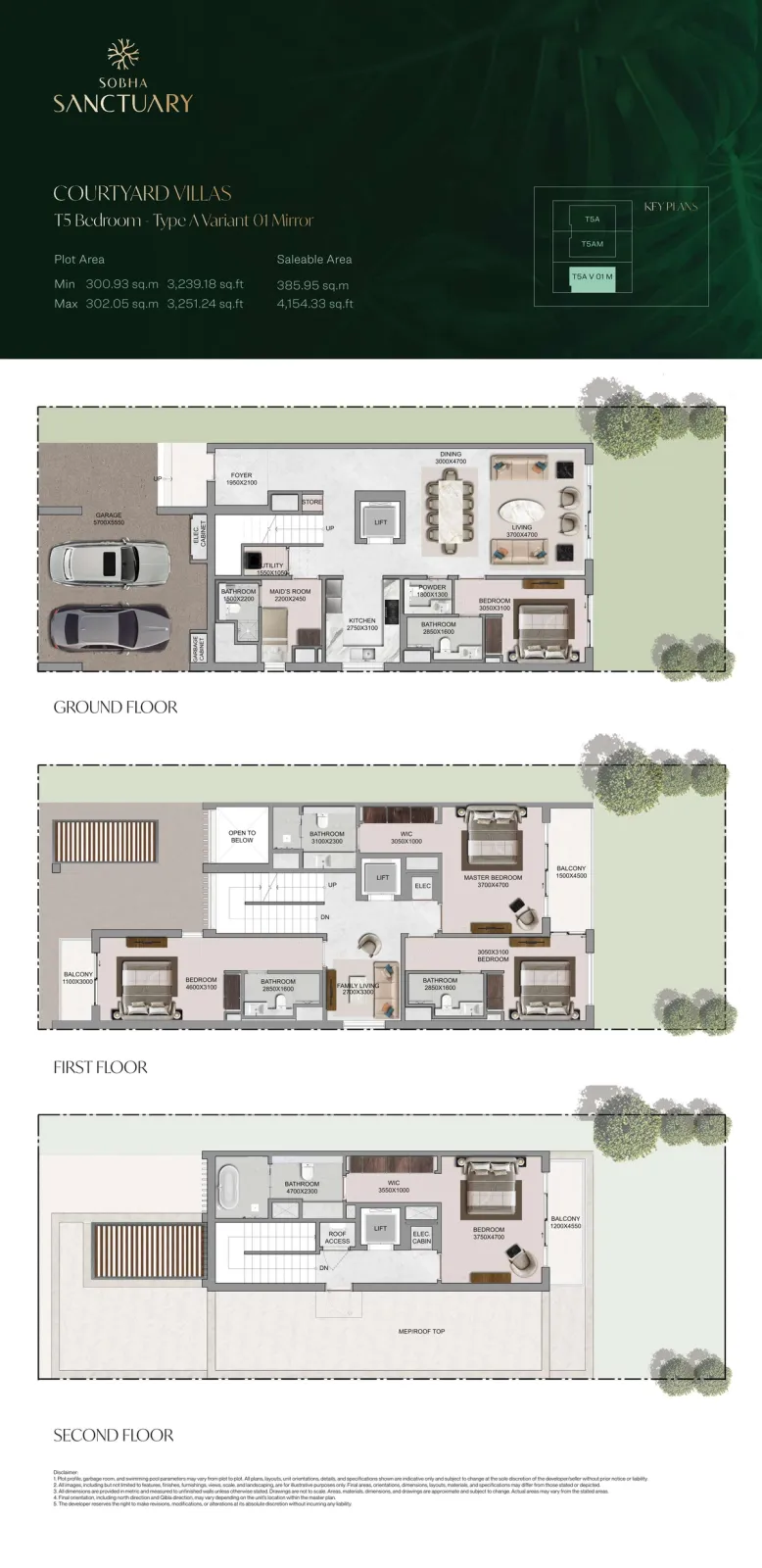 Floor plan for Type A1M