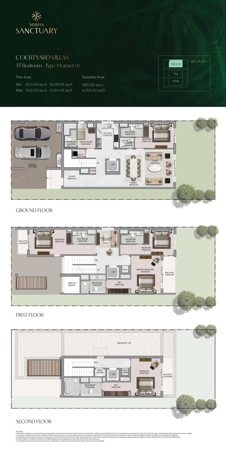 Floor plan for Type A1