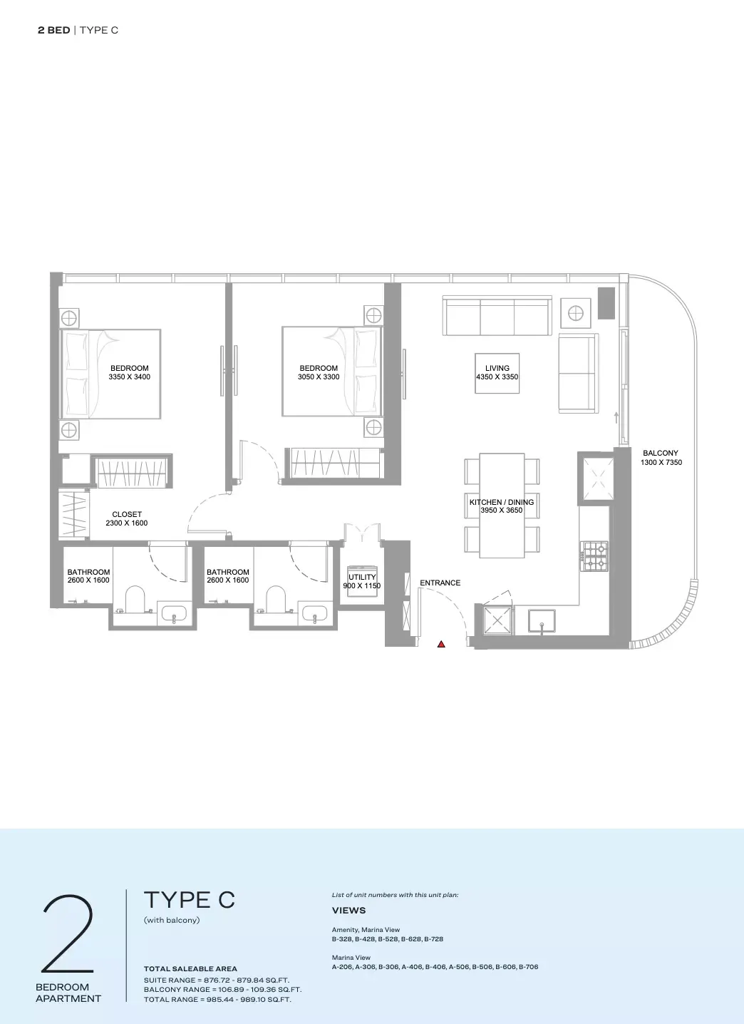 Floor plan for Type C