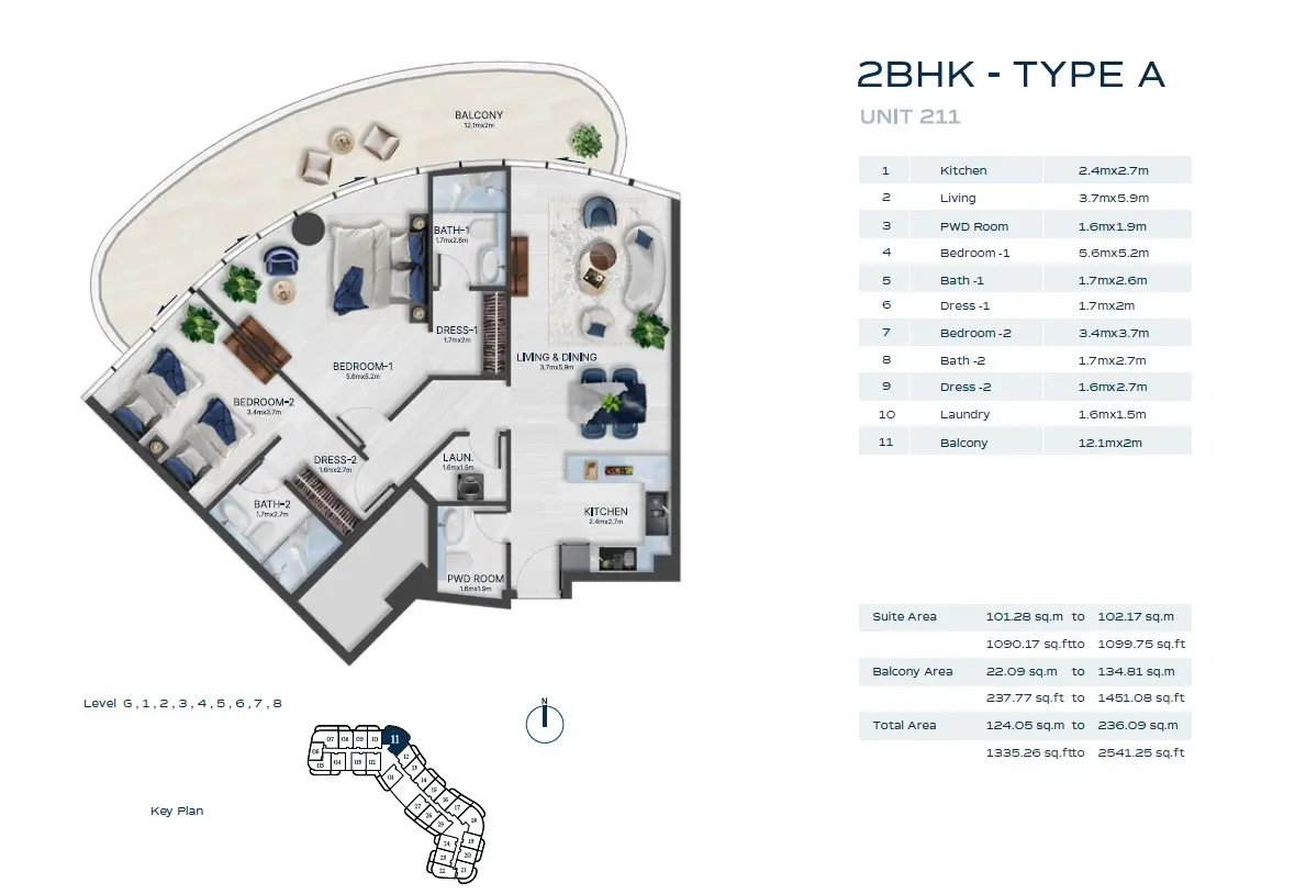 Floor plan for Type A
