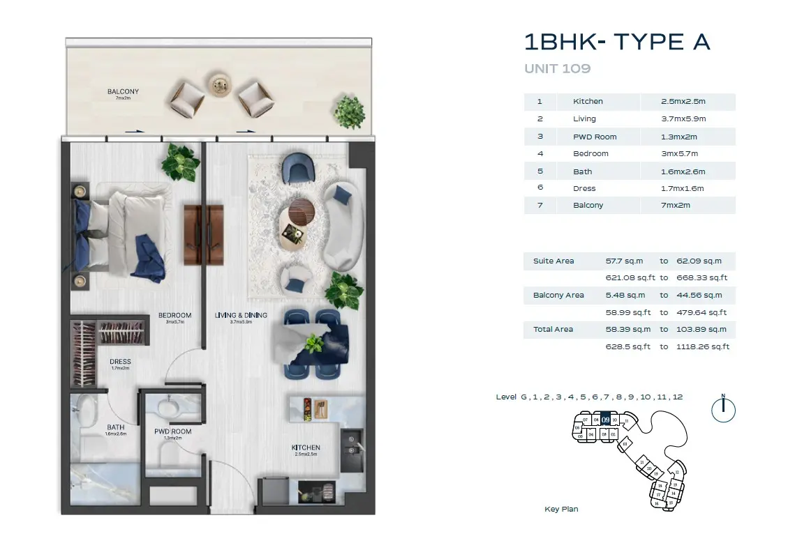 Floor plan for Type A