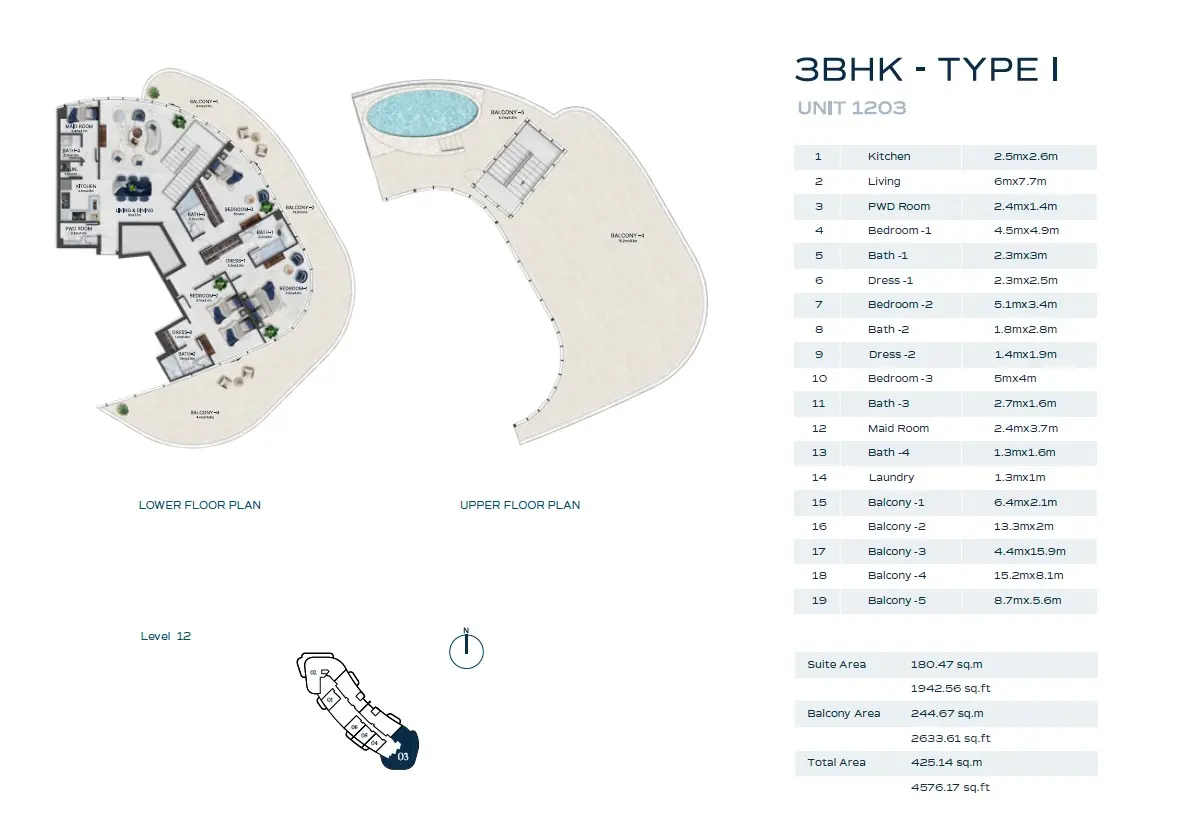 Floor plan for Type I