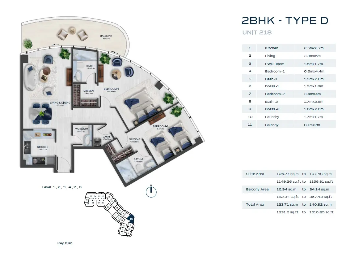 Floor plan for Type D