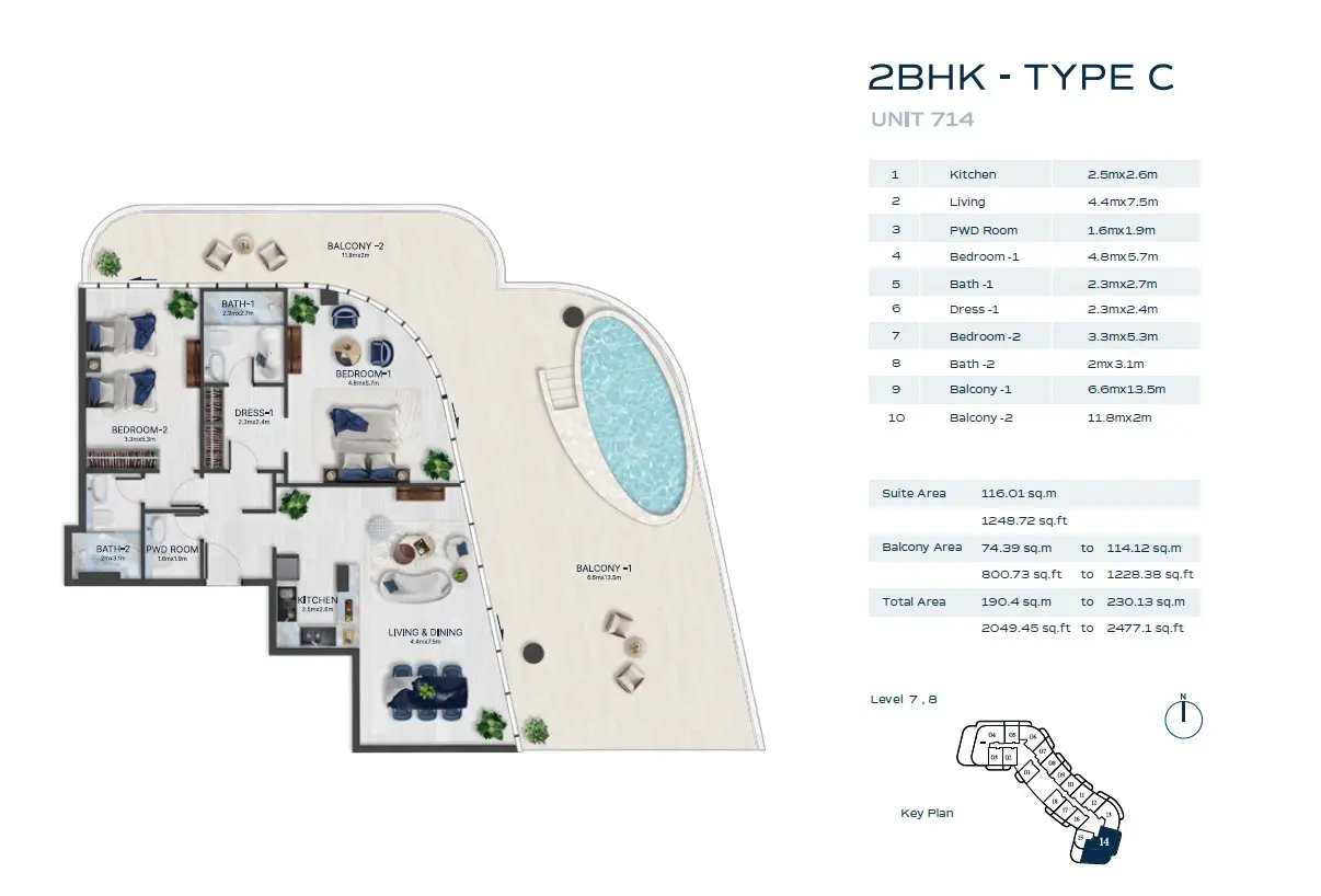 Floor plan for Type C