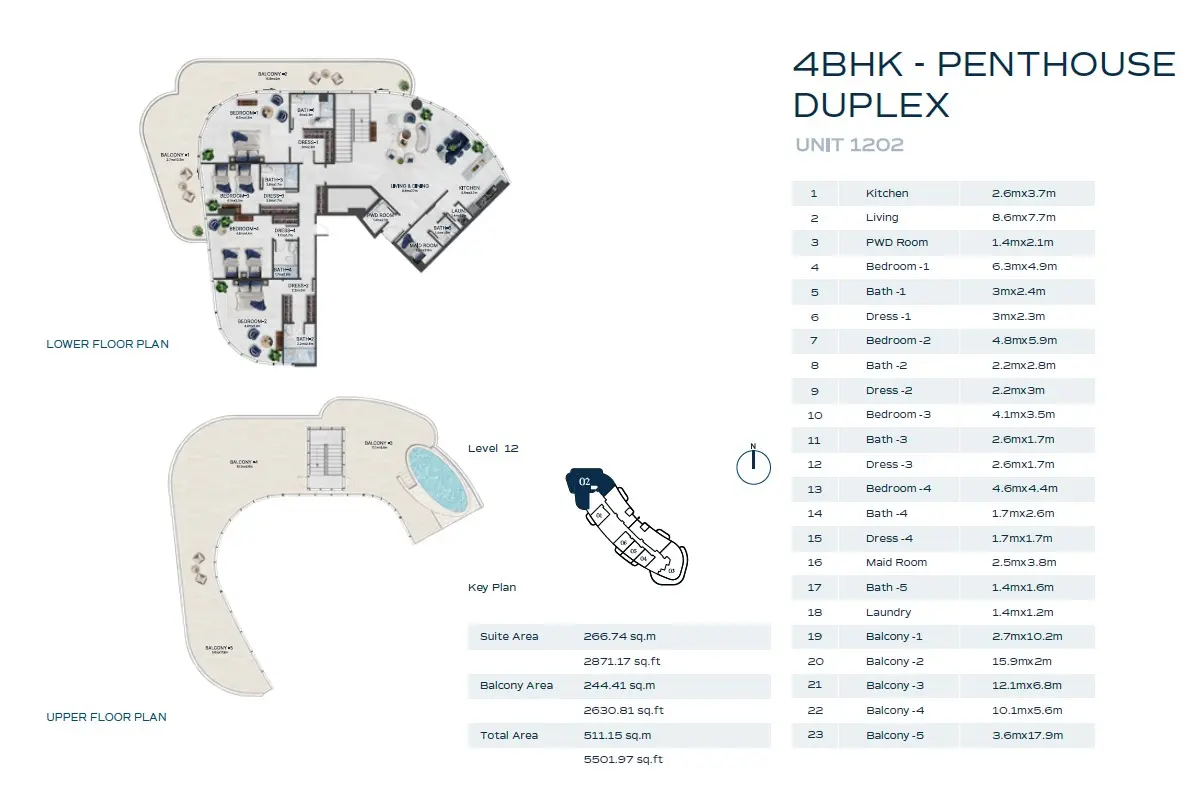 Floor plan for Duplex