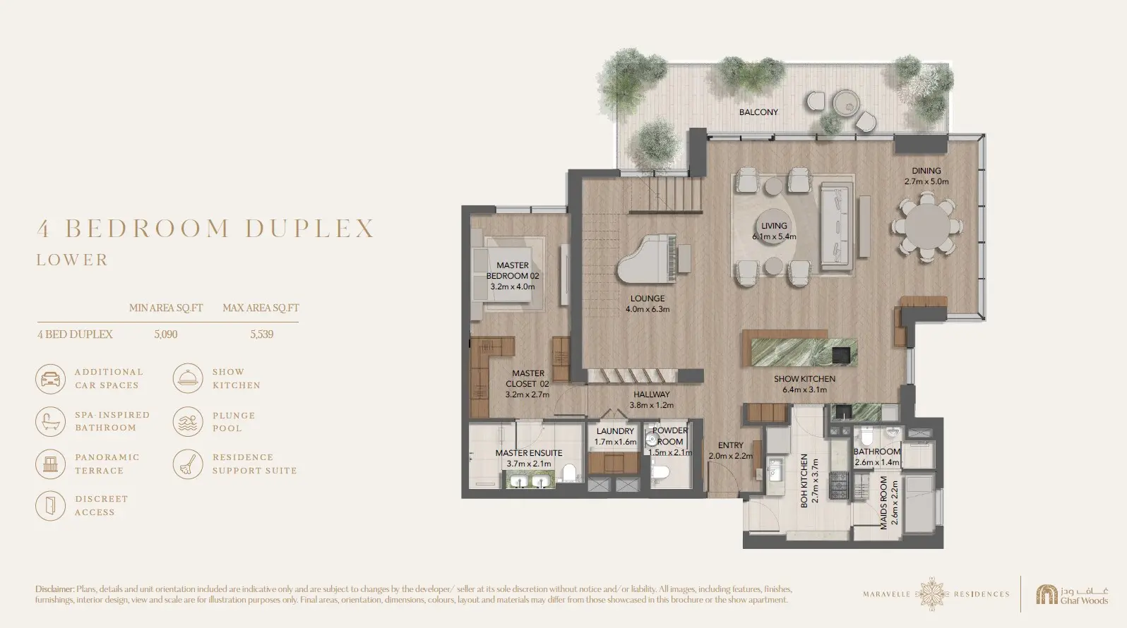 Floor plan for Type A