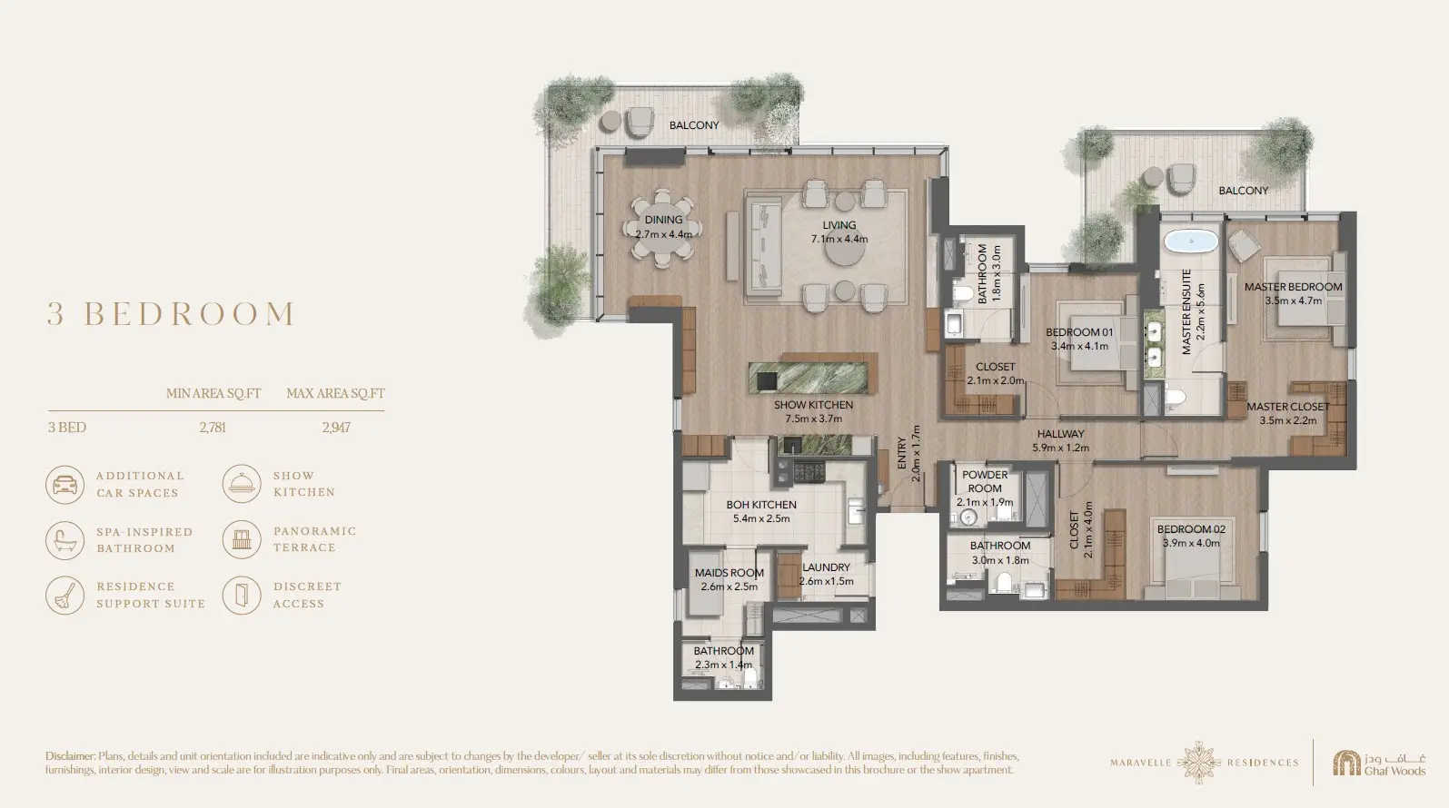 Floor plan for Type A