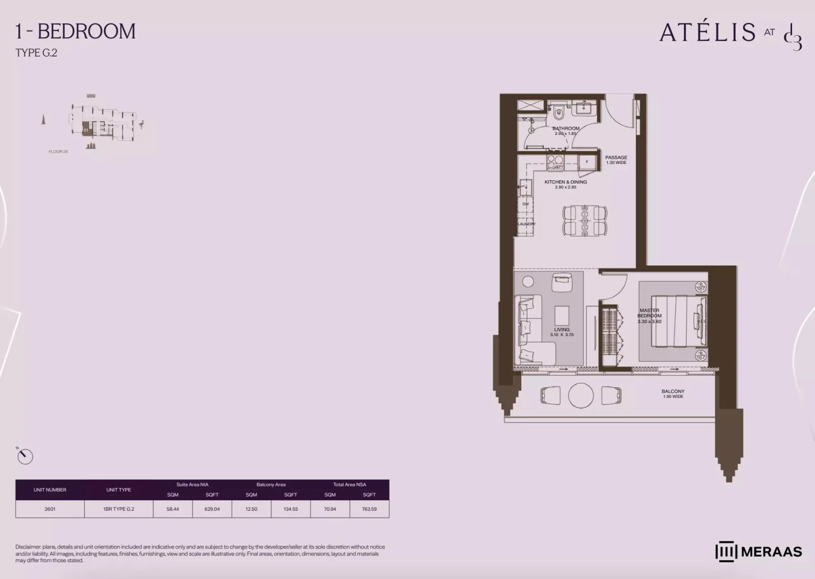Floor plan for Type G2