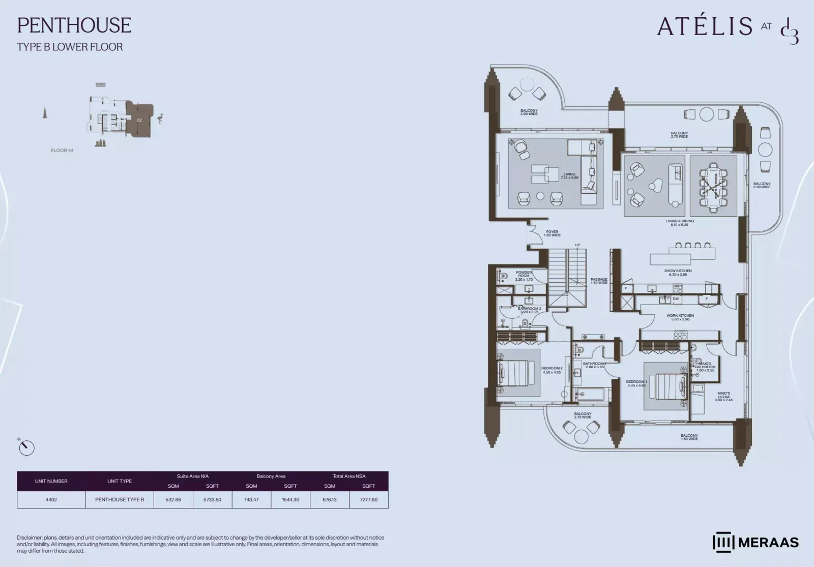 Floor plan for Type B