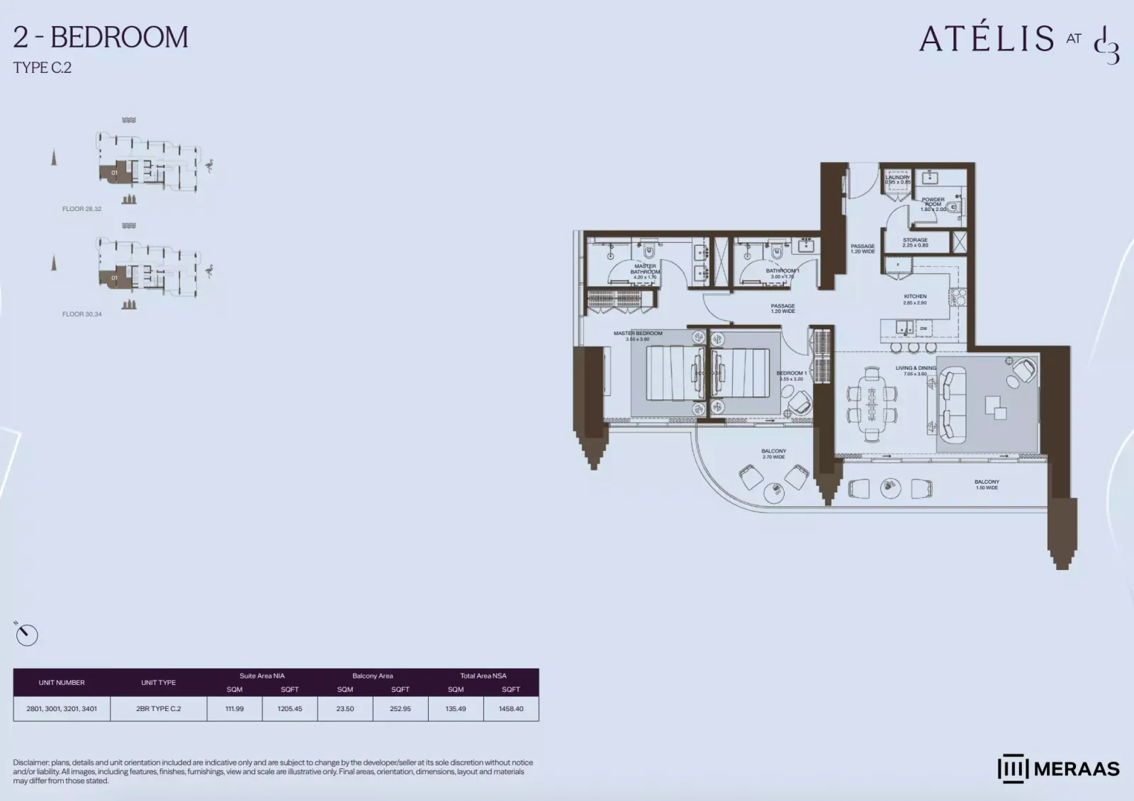 Floor plan for Type C2