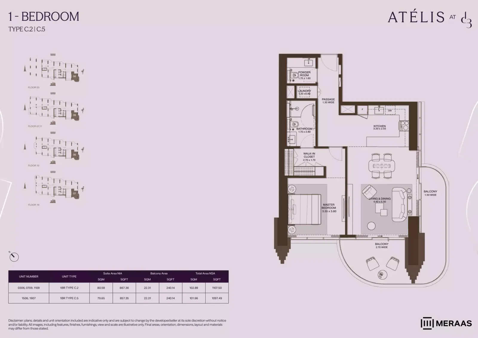 Floor plan for Type C2