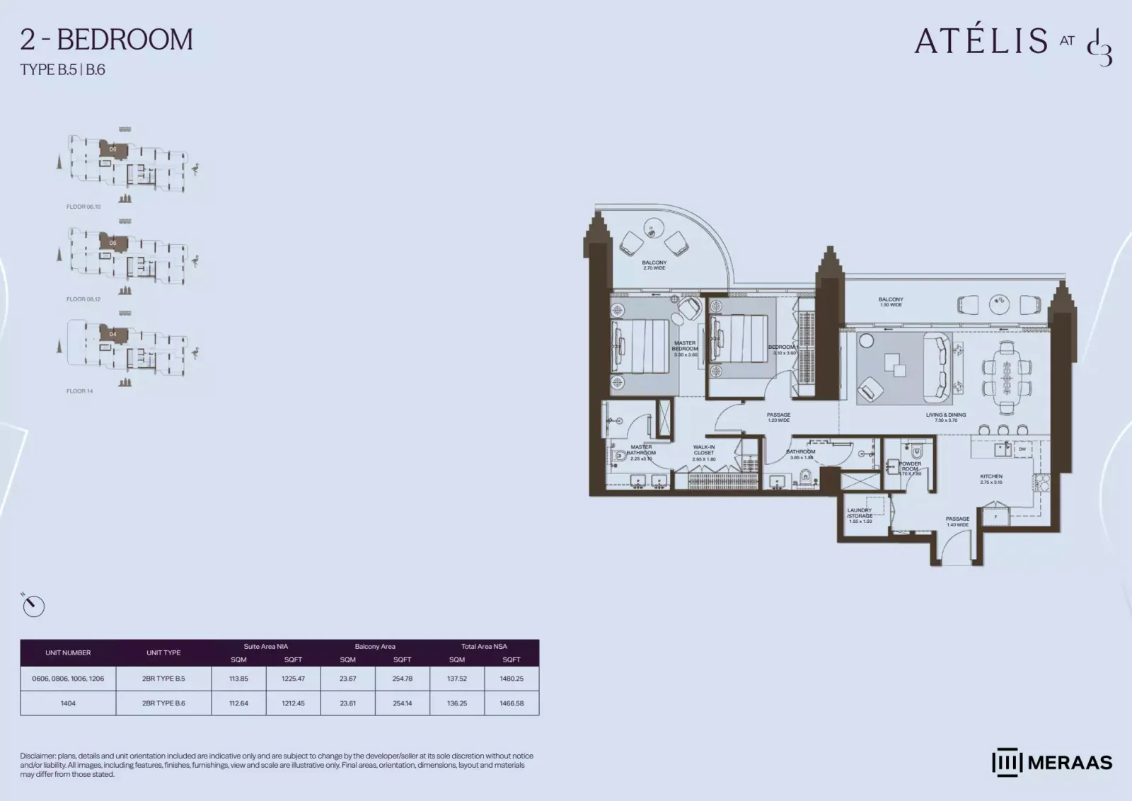 Floor plan for Type B5