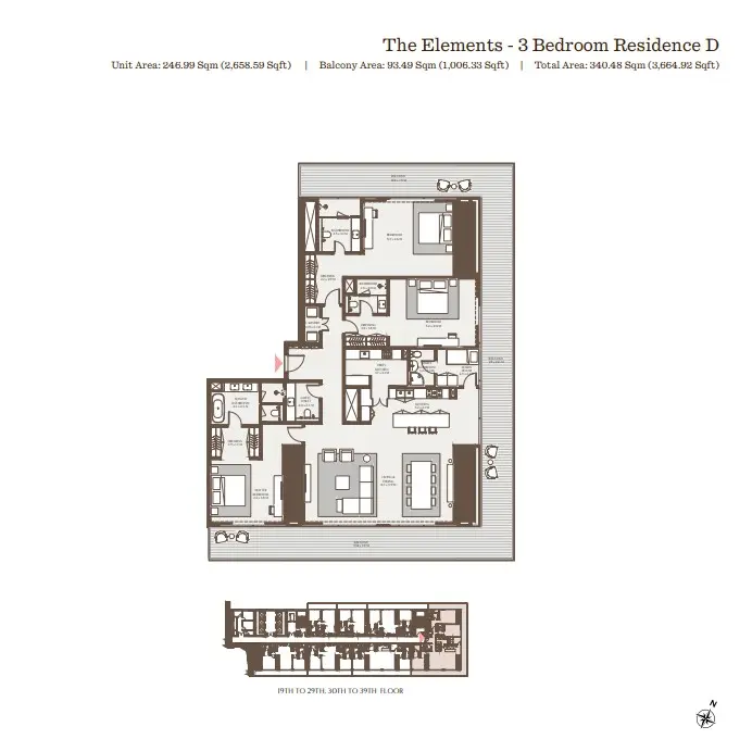 Floor plan for Residence D