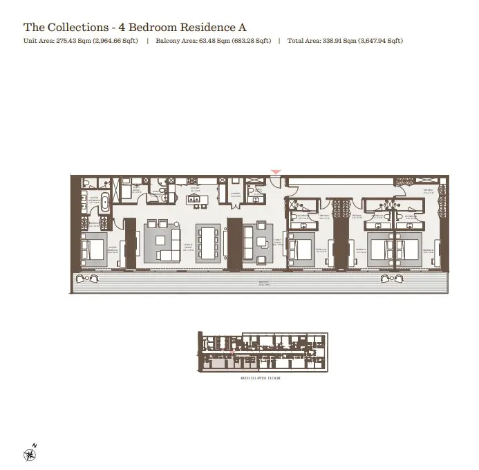 Floor plan for Residence A