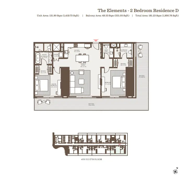 Floor plan for Residence D
