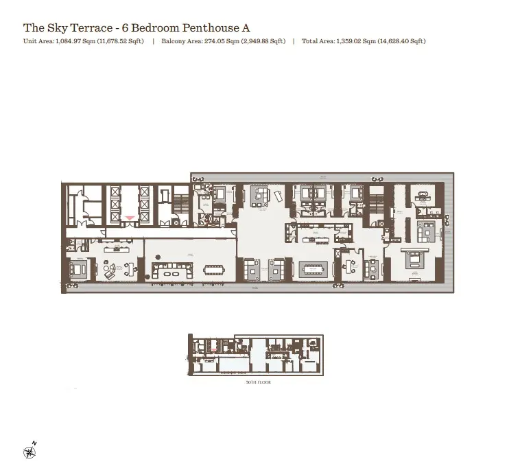Floor plan for Penthouse A