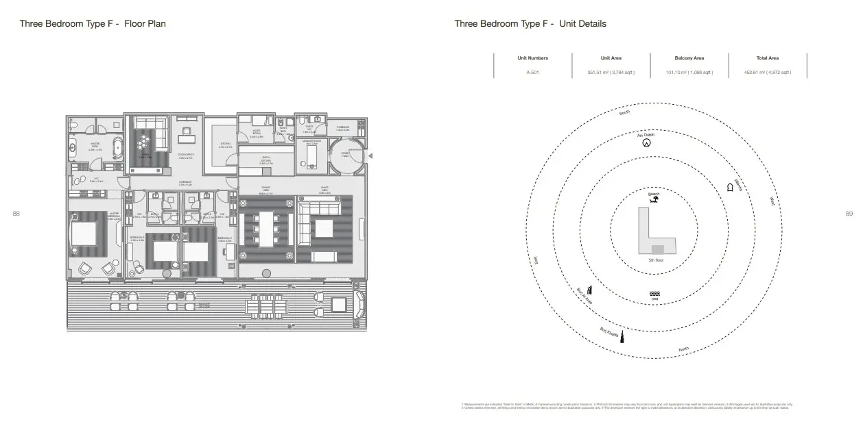 Floor plan for Type F
