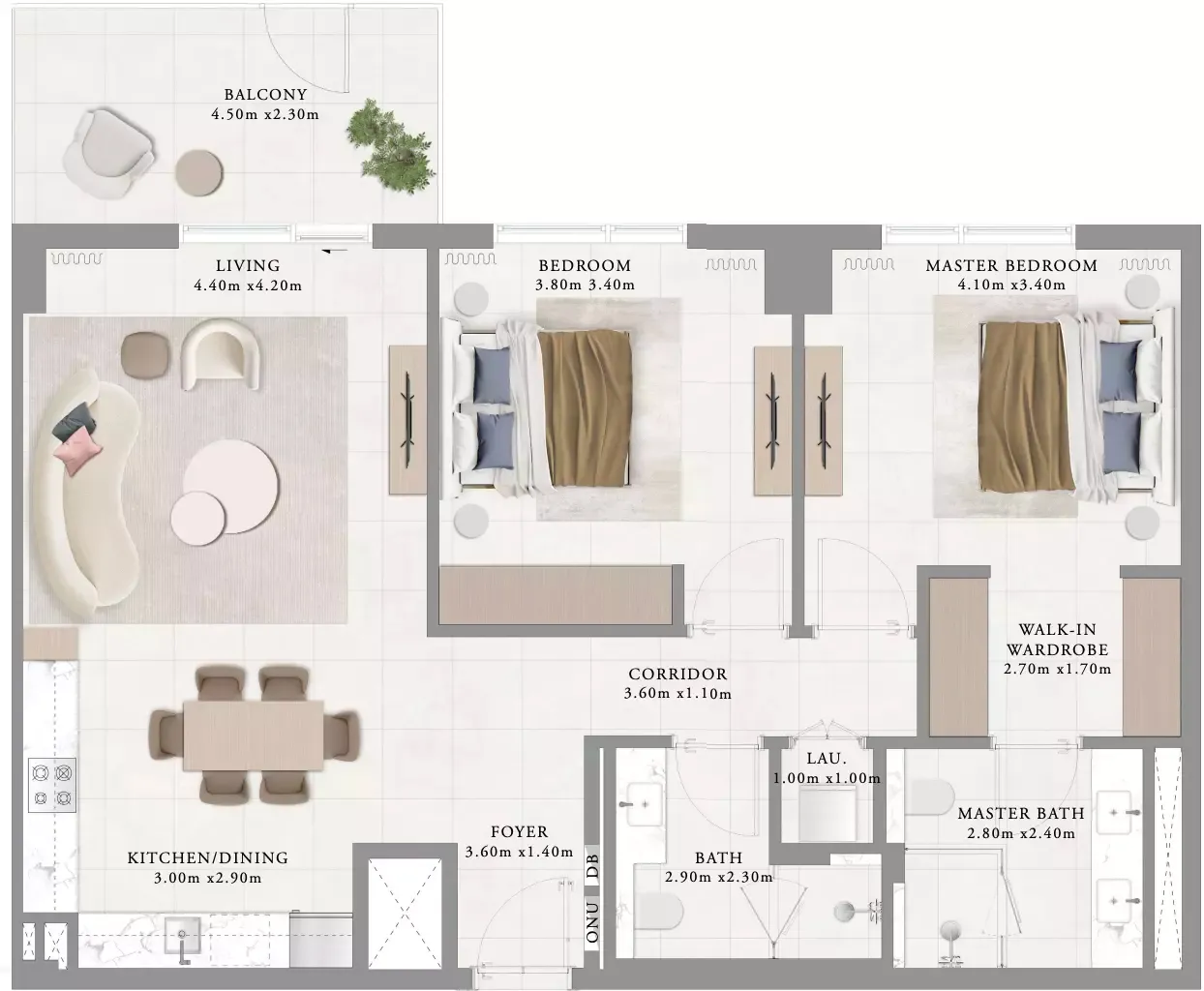 Floor plan for Type 2