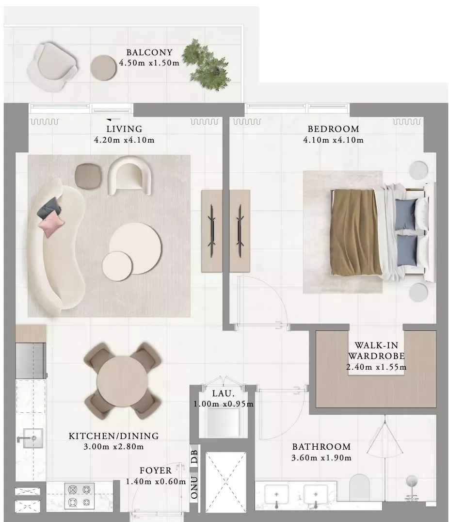 Floor plan for Type 3