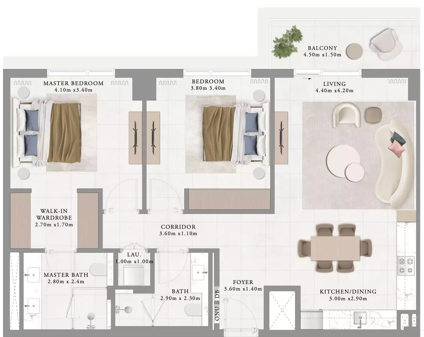 Floor plan for Type 3