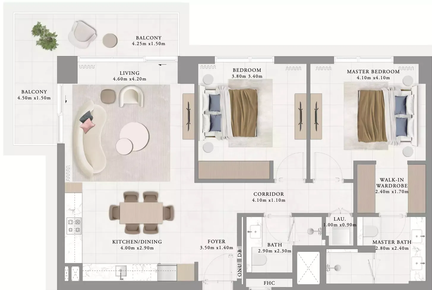 Floor plan for Type 9