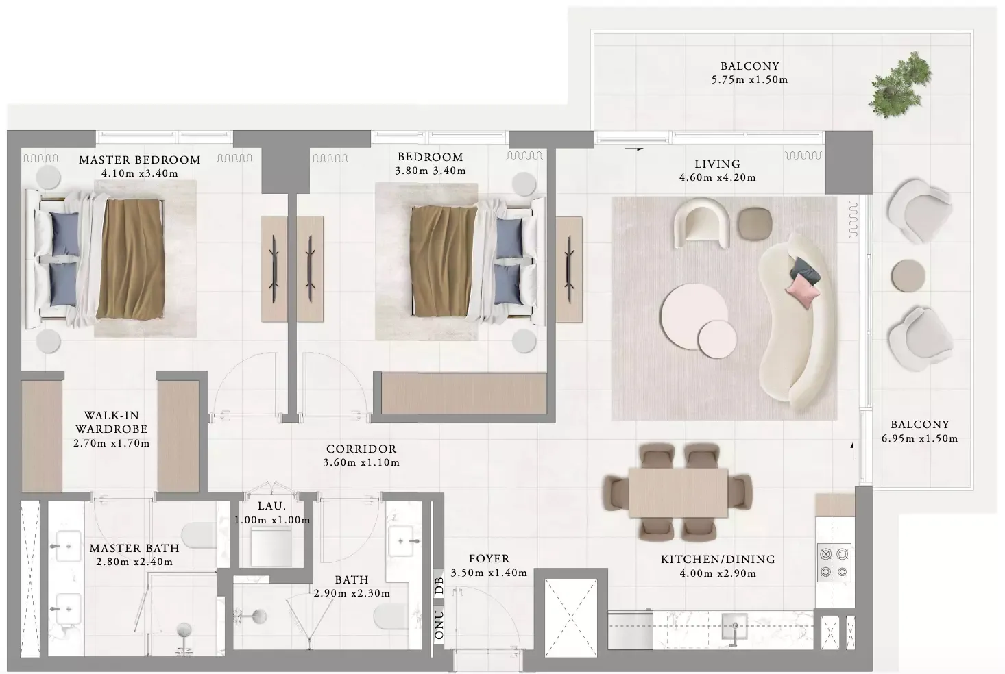 Floor plan for Type 8