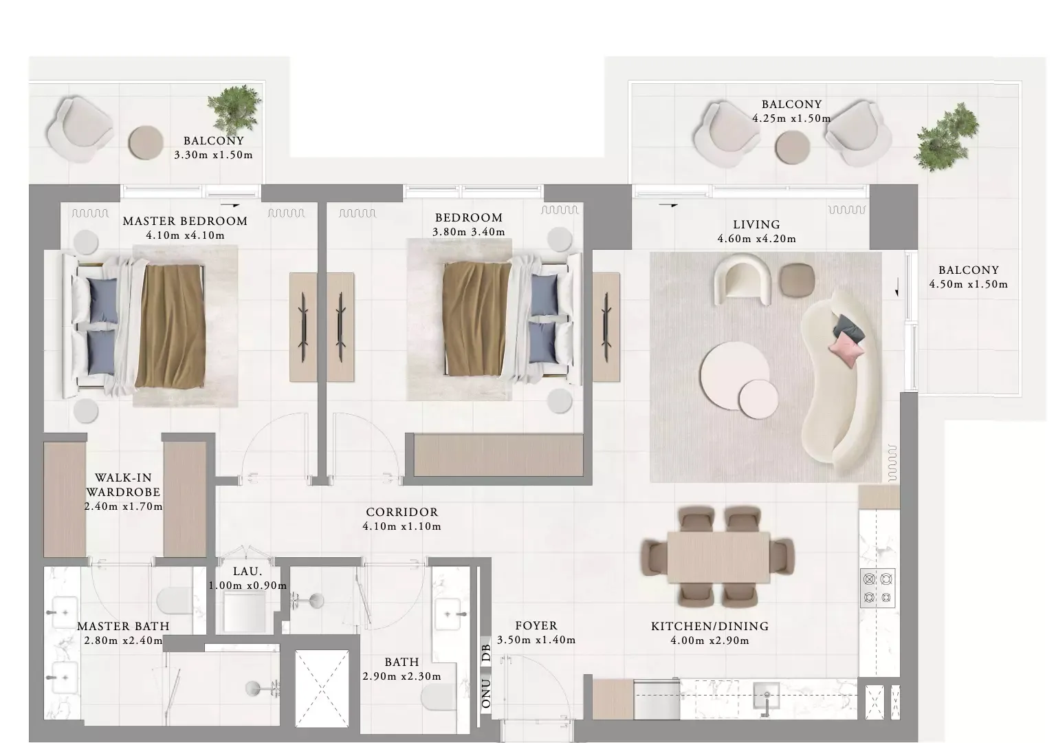 Floor plan for Type 16