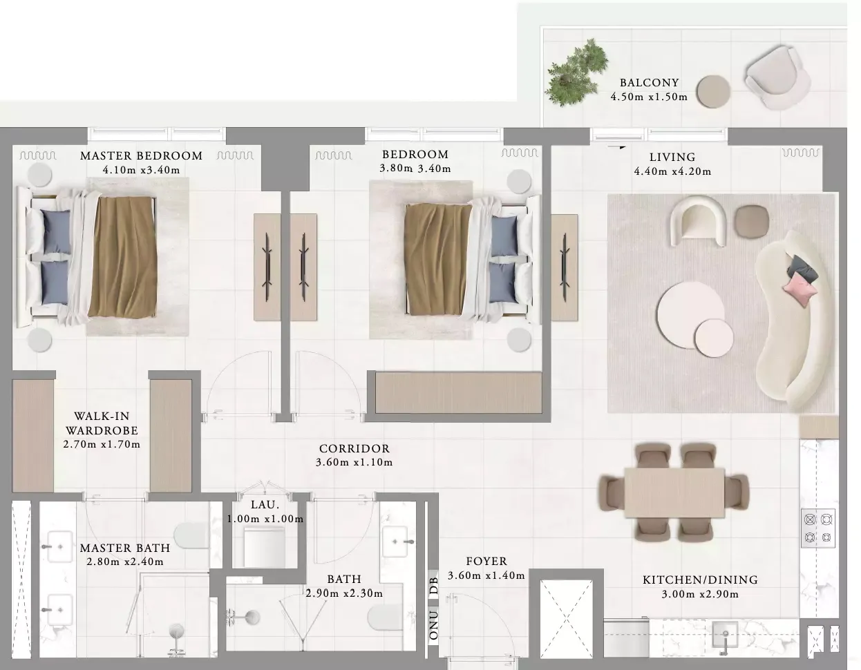 Floor plan for Type 3