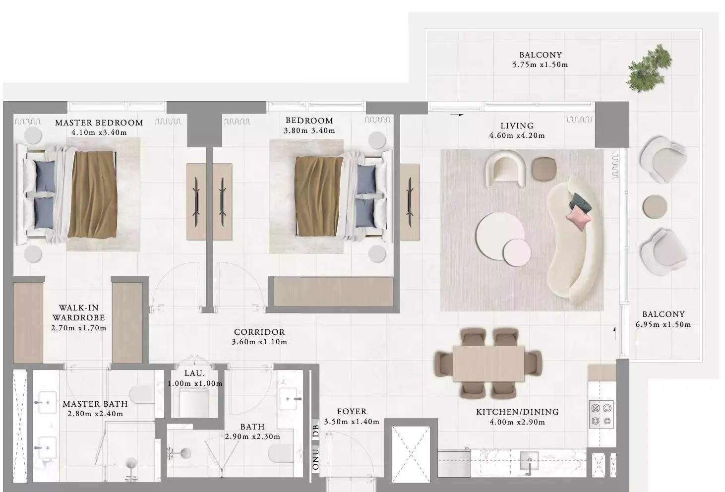 Floor plan for Type 7